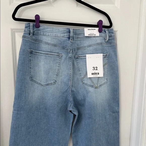 Stylish Light Blue Wide Leg Jeans - Picture 3 of 3